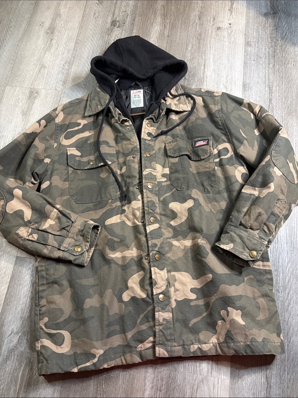 Dickies Camouflage Field Jacket with Black Hooded Liner